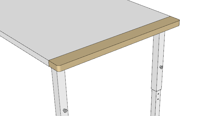 ROBHOC-FLÜSTERTISCH-STIRNLEISTE-6CM