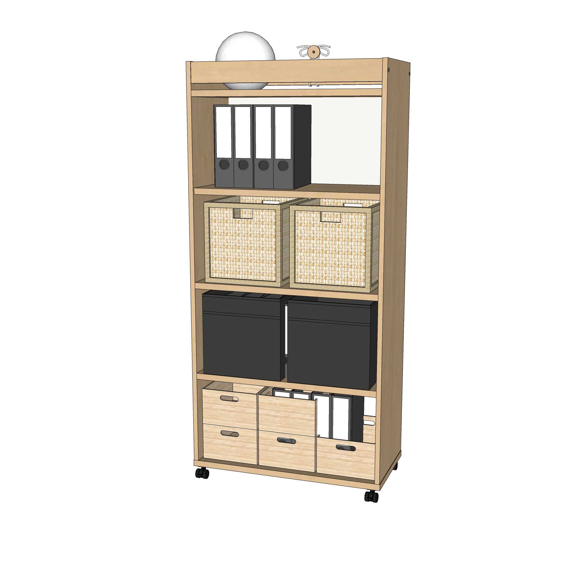 ROBHOC-SCHRANK-OFFEN-H168CM